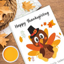 SHLINCO Baby's First Thanksgiving Handprint Kit - Fall Photo Props and Keepsake Gift, 7.8x9.8 Inch Canvas Footprint Art for Desktop, Family Thanksgiving Decor by TinyTreasures Baby Boutique