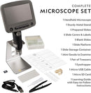 National Geographic Digital Microscope for Kids – 40-Piece Handheld Microscope, Lightweight, Portable, Capture 1080p Photos & Video on Micro SD Card, Tilting 4.3-Inch LCD Screen, 800x Magnification by TinyTreasures Baby Boutique