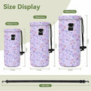 Neoprene Water Bottle Carrier Bag with Adjustable Shoulder Strap for Men Women Walking Hiking,Portable Insulated Holder Case for Stainless Steel/Glass/Plastic Bottles by TinyTreasures Baby Boutique
