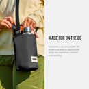 BLACK + BLUM Insulated Bottle Bag - For Adults and Kids - Made with Recycled PET and BPA Free - Bottle Bag for On The Go, Black by TinyTreasures Baby Boutique
