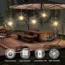 4 Pcs 800LED Solar Starburst Sphere Lights,Firework Lights Remote Control Timer 8 Modes Dimmable Waterproof Hanging Fairy Lights, Sparkly Lights for Patio Garden Tent Outdoor(Warm White) by GreenHaven Gardens
