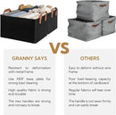 GRANNY SAYS Storage Baskets for Shelves, Closet Organizer Bins, Clothes Storage Bins with Metal Frame, Large Baskets for Organizing and Storage, Collapsible, Black, 2-Pack by CozyNest Decor
