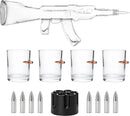 Gun Whiskey Decanter Set - SKF1801 - 8 Bullet Whiskey Chillers