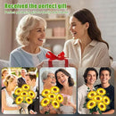 Sunflower Solar Lights Outdoor Decor, 4 Pack Solar Garden Decor 24 Waterproof Solar Sunflower Outdoor Lights for Garden Patio,Flower Bed, Pathway, Gift for Women, Mom, Grandma by CozyNest Decor