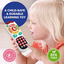 My Remote, My Program – Baby Remote Control Toy for 6 Months Old and Up – 20 Unique Learning Remote Buttons, Plays Baby Music Tunes, Flashing Lights, BPA Free and More by TinyTreasures Baby Boutique
