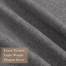 100" W x 84" L Faux Linen Room Divider Curtains, Full Blackout Pinch Pleated Drapes for Traverse Rod, Bedroom Divider Privacy Drapery with Hooks for Ceiling Track, 1 Panel, Natural Grey by CozyNest Decor