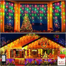 480 LED 49FT Christmas Lights Plug in 8 Modes with Timer Dimmable Christmas Decorations Outdoor Waterproof Indoor Curtain String Lights for Roof Porch Garden Holiday Wedding Party Decor Red + Green by GreenHaven Gardens