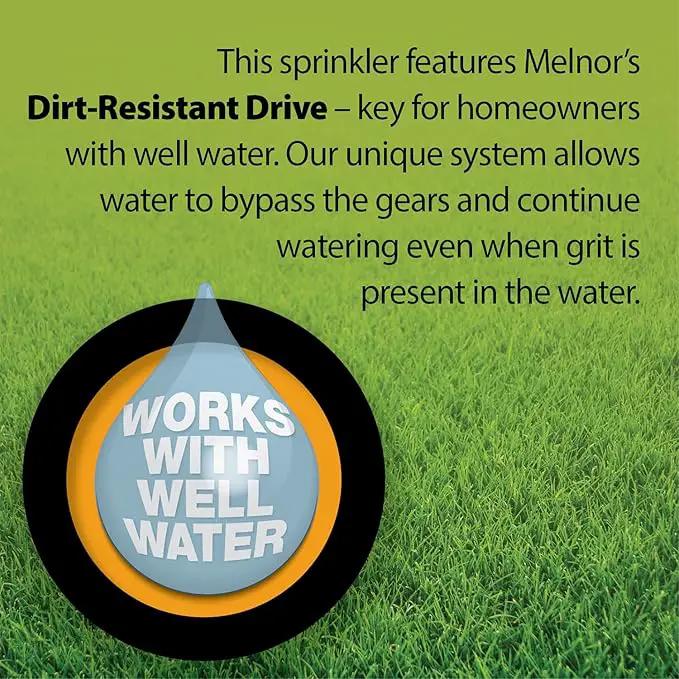 Melnor 65133AMZ XT Turbo Oscillating Sprinkler W/Timer, 4,500 sq. ft., Quick Connect Bundle, 2-Way Adjustable, Black, Yellow, photo 6 of 8