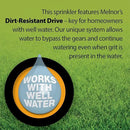 Melnor 65154AMZ XT Turbo Oscillating Sprinkler, Metal Base, 4,500 sq. ft., Quick Connect Bundle, 3-Way Adjustable, Black, Yellow by GreenHaven Gardens