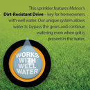 Melnor 65165AMZ XT Turbo Oscillating Sprinkler, 4,500 sq. ft., Quick Connect Bundle, 2-Way Adjustable, Black, Yellow by GreenHaven Gardens
