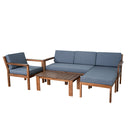 A Multi-person Sofa Set with A Small Table, Suitable for Gardens, Backyards, and Balconies.