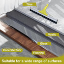 60'' Floor Squeegee Heavy Duty Scrubber with Telescopic Pole, Long Handle Squeegee for Floor with Rubber Blade, Broom for Concrete Floor Shower Tile Glass Pool Garage -17in by GreenHaven Gardens