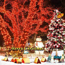 Toodour Solar Christmas Lights - 2 Packs Total 144ft 400 LED 8 Modes Waterproof Outdoor String Lights for Garden, Patio, Fence, Balcony, Christmas Tree Decor - Red by GreenHaven Gardens