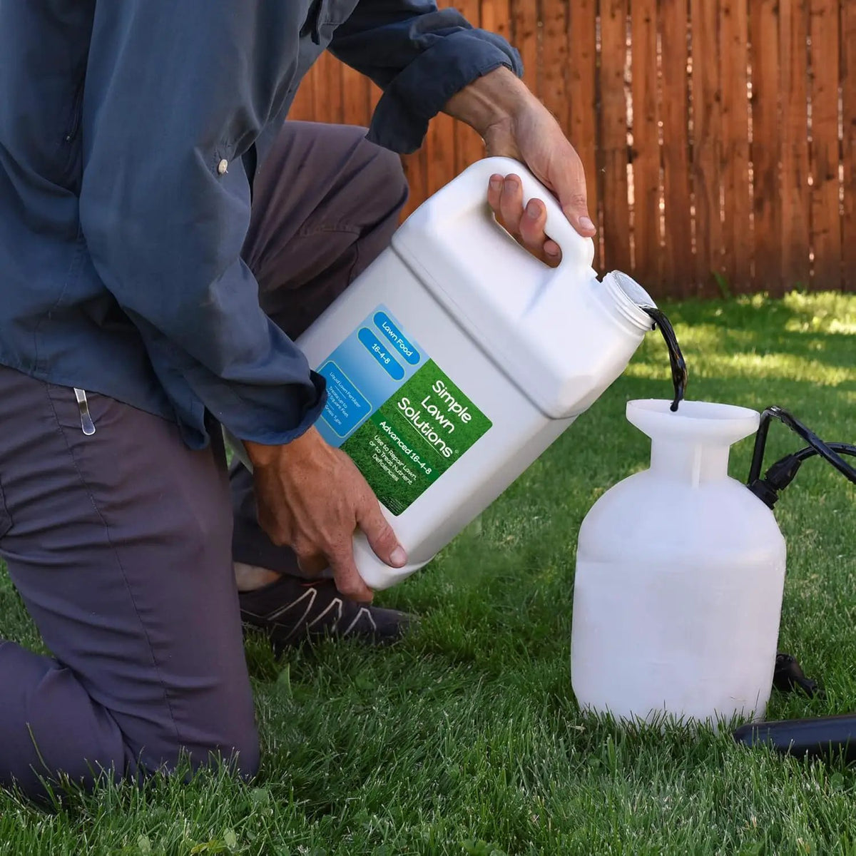 Advanced 16-4-8 Lawn Fertilizer - Liquid Lawn Food Spring & Summer Concentrated Spray - Any Grass Type- Fish and Seaweed Kelp- Balanced NPK - Simple Lawn Solutions (2.5 Gallons), photo 6 of 6