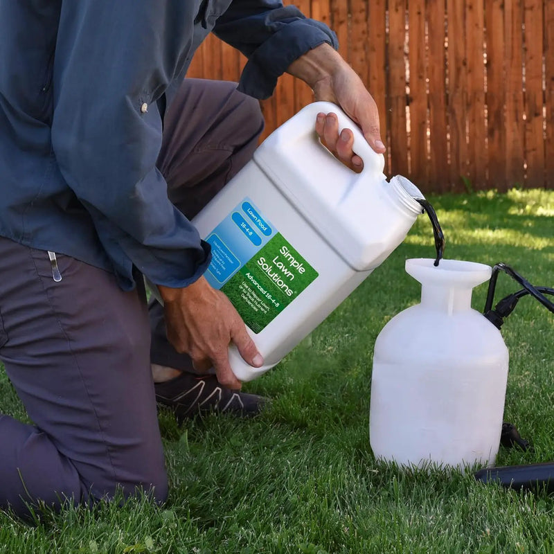 Advanced 16-4-8 Lawn Fertilizer - Liquid Lawn Food Spring & Summer Concentrated Spray - Any Grass Type- Fish and Seaweed Kelp- Balanced NPK - Simple Lawn Solutions (2.5 Gallons), photo 6 of 6