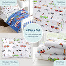 Wildkin Toddler Bed in a Bag – 4-Piece Microfiber Bedding Set with Comforter, Pillowcase & Sheets - Heroes by TinyTreasures Baby Boutique