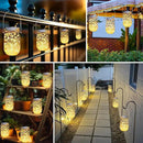 Solar Mason Jar Lights Lids, 12 Pack 30 Led Fairy Lights(Jars Not Included), Outdoor Hanging Mason Jar Solar Lights, Fairy in a Jar Firefly Lights for Patio Garden Table Decor Gifts by GreenHaven Gardens