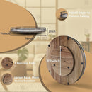 Acacia Wood 16" Lazy Susan Turntable Organizer for Table Top, Farmhouse Large Round Lazy Susan for Cabinet Kitchen Centerpieces Dining Table, for Condiments Charcuterie, Bathroom Vanity Tray Decor by CozyNest Decor