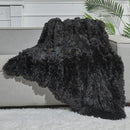 GONAAP Fuzzy Faux Fur Throw Blanket Black Super Soft Cozy Plush Fuzzy Shaggy Blanket for Couch Sofa Bed (Black, Throw(50"x60")) by CozyNest Decor
