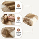 LURKA Checkered Sherpa Fleece Queen-Size Bed Blanket - Extra Thick and Warm Winter Soft Fuzzy Plush Blanket for Couches, Beds & Pets, Brown, 90x90 Inches by CozyNest Decor