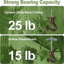 Ceiling Swag Hook Sets - Heavy Duty Hooks with Mounting Hardware for Hanging Plant, Ceiling or Extender Chains - Easy Install with Screws/Brackets by GreenHaven Gardens