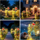 Solar Lights Outdoor Decorative, 39.4'' Metal Solar Watering Can Lights with Red Cardinal, Waterproof Garden Stake for Yard Lawn Patio Pathway Landscape, Gardening Gifts for Mom Grandma Women by CozyNest Decor