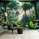 BSFHH Nature Tapestry Forest Tree Sea Cave Wall Hanging, Stream Through Rainforest Landscape Wall Art Tapestry for Bedroom Living room (Rainforest, 79"×59", Unframed) by CozyNest Decor
