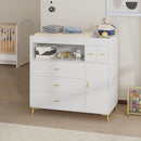 PAKASEPT Changing Table with Drawers, Changing Table Dresser with 5 Drawer & Cabinet by TinyTreasures Baby Boutique
