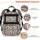 Baby Diaper Bag Backpack Travel Diaper Bags for Baby Girl Boy Large Capacity Baby Bag Backpack for Women Leopard Print by TinyTreasures Baby Boutique