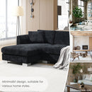Modern Cloud Sectional Sofa L Shaped Luxury Couch Set With 2 Free Pillows 4 Seat With Oversized Chaise by HouseOfZazla