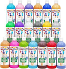 Colorations Paraben-Free Washable Tempera Paint Set, 19 Colors, Non-Toxic, Vibrant, Kids' Art Supplies by TinyTreasures Baby Boutique
