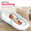 Baby Lounger for Newborn & Infant – Penguin Cozy | Quilted-Padding Center, Adjustable Safety Strap, 100% Cotton Cover, Washable Portable Infant Support Cushion by Sprinta by TinyTreasures Baby Boutique