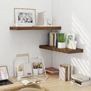 Fun Memories Floating Shelves for Wall, 32 Inch Long Floating Shelves Set of 2, 32 x 10 Wooden Shelves for Wall, Large Storage Shelves, Hanging Shelves for Bathroom Kitchen Bedroom, Rustic Brown by CozyNest Decor