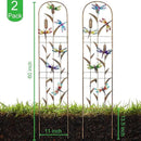 Set of 2 Dragonfly Metal Garden Trellis for Climbing Plants, Decorative Vegetables Flowers Vine Trellis for Outdoor Patio 60'' H x 11'' W by GreenHaven Gardens