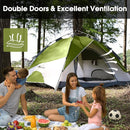 MOON LENCE Instant Pop Up Tent for 3-4 Person - Automatic Portable, Windproof for Camping, Hiking, Mountaineering by TinyTreasures Baby Boutique