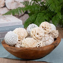 ANDALUCA Decorative Balls Bag Bowl Filler Home Decor (White) by CozyNest Decor
