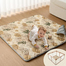 Blissful Diary Baby Play Mat, 47x47 Infant Play Mat for Playpen, Thicken Foam Cushioned Baby Mat for Floor, Non-Slip Kids Play Mat, Washable Baby Playmat for Babies,Toddlers, Earth Tones Design by TinyTreasures Baby Boutique