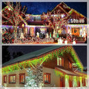 Upgraded Solar Christmas Lights,304 LED Outdoor Christmas Decorations 8 Modes Waterproof Solar Powered String Lights for Patio Yard Garden Wedding Party House Xmas Tree Roof Decorations(Red and Green) by GreenHaven Gardens