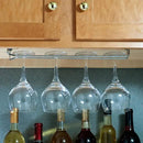 TrueCraftware- 16-Inch Wine Glass Rack Chrome Finish Set of 2- Stemware Rack Wire Hanging Rack Under Cabinet Wine Glass Stemware Holder Glass Storage Hanger Organizer for Kitchen and Bar by CozyNest Decor