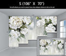 Vintage Floral Wallpaper Bedroom Hand-Painted White Peonies Flowers Wall Mural Children's Room (Not Peel and Stick) by CozyNest Decor