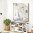 Silver Bathroom Mirror, 40x48 Inch Rectangular Framed Mirror, Large Wall Mounted Bathroom Vanity Mirror Over Sink for Bedroom,Restroom, Living Room, Hangs Vertically or Horizontally by CozyNest Decor