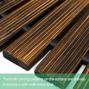 RELIANCER 8' Wooden Garden Pathway,Outdoor Roll Out Cedar Straight Walkway,Patio Path Decorative Garden Boardwalk Walkways,Weather-Resistant Roll Up Beach Wood Road Floor,Wedding Party Pathways by GreenHaven Gardens