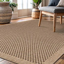 CAMILSON Easy Jute Rug 6x9, Indoor Outdoor Natural Color Fiber Area Rugs for Living Room Patio and Kitchen Rug, Sisal Boho Woven Design, Easy-Cleaning, Washable Outside Carpet Alfombras para(6 x 9) by CozyNest Decor