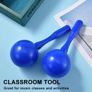 Maracas for Kids Adults, 8 Inch, Set of 2, Blue by TinyTreasures Baby Boutique