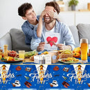 2 Pack Fathers Day Tablecloth - Happy Father's Day Table Cloth, Plastic Disposable Rectangle Blue Father Day Table Cover for Fathers Day Decorations Party Decor Supplies Favors,108 x 54 Inch by CozyNest Decor
