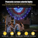 Family Patriotic American Flag String Lights - 250 LED Half Fan Shaped Outdoor Waterproof Lights, 4th of July Decorations, Independence Day, Memorial Day, USA 2pcs by GreenHaven Gardens