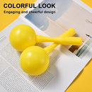 Maracas for Kids Adults, 8 Inch, Set of 2, Yellow by TinyTreasures Baby Boutique