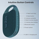 NOBIS Clip N1 Portable Bluetooth Speaker with App, Beat Mode, Up to 24H Playtime, IP68 Waterproof, BT 5.3, HD Sound, Stereo Pairing, Custom EQ, Perfect for Outdoor, Home and Adventure (Blue) by TinyTreasures Baby Boutique