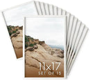 Haus and Hues 11x17 White Oak Wood Picture Frames Set of 15 - Premium Bulk Picture Frames 11x17 Bundle - Elegant Gallery Wall Frame Set for Posters, Art Display - Ideal for Wall Decor in Home & Office by CozyNest Decor