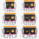 JUMPZYLLA Trampoline Outdoor 8FT 10FT 12FT 14FT 15FT 16FT with Enclosure and Ladder, ASTM Approved Recreational Trampoline for Kids and Adults, Anti-Rust Coated Frame by TinyTreasures Baby Boutique